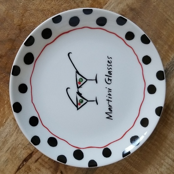 Vintage Boston Warehouse Cocktail Glasses Appetizer Plates - Picture 4 of 15